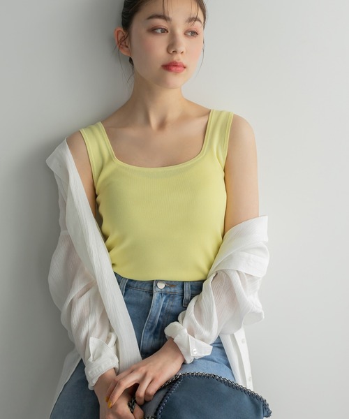 Edit Sheen（エディットシーン）の「ポジティブカラーインナー（タンクトップ・レディース・ピンク/ブルー/グリーン/イエロー・M）」の3枚目の写真