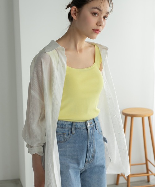 Edit Sheen（エディットシーン）の「ポジティブカラーインナー（タンクトップ・レディース・ピンク/ブルー/グリーン/イエロー・M）」の8枚目の写真