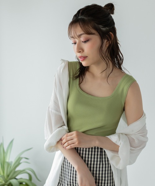 Edit Sheen（エディットシーン）の「ポジティブカラーインナー（タンクトップ・レディース・ピンク/ブルー/グリーン/イエロー・M）」の11枚目の写真