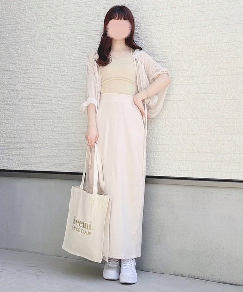 toucher du brise（トゥシェドブリーズ）の「【yuririnコラボ】前開きリボンガーリーブラウス（シャツ/ブラウス・レディース・オフホワイト/ピンク/ベージュ・M）」の10枚目の写真