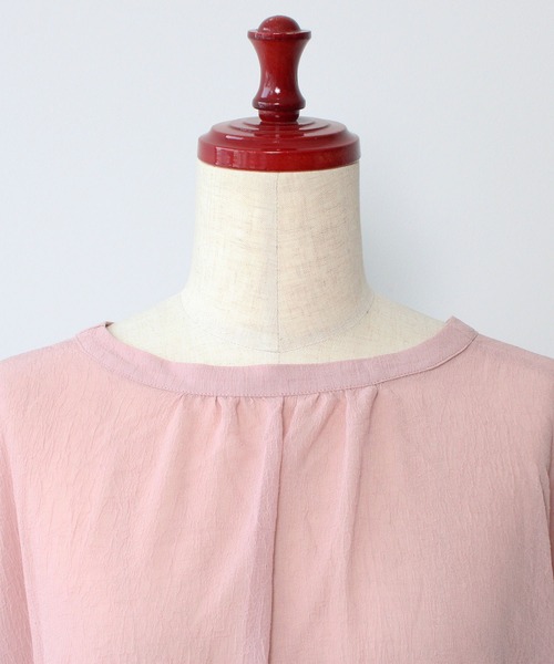 toucher du brise（トゥシェドブリーズ）の「【yuririnコラボ】前開きリボンガーリーブラウス（シャツ/ブラウス・レディース・オフホワイト/ピンク/ベージュ・M）」の11枚目の写真