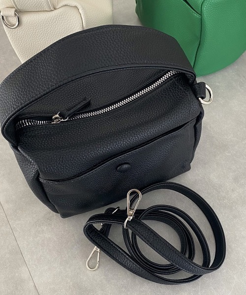 lawgy(ラウジー)の「minimum box 2way bag(ハンドバッグ・レディース・ブラック/オフホワイト/グリーン・FREE)」の9枚目の写真