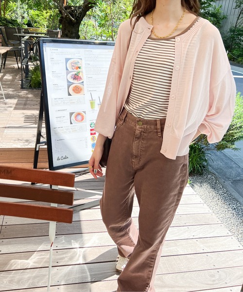 Ambre Ciel（アンブルシエル）の「2WAYシアーカーディガン／【WEB/EC限定商品】（カーディガン/ボレロ・レディース・アイボリー/ライトピンク・FREE）」の9枚目の写真