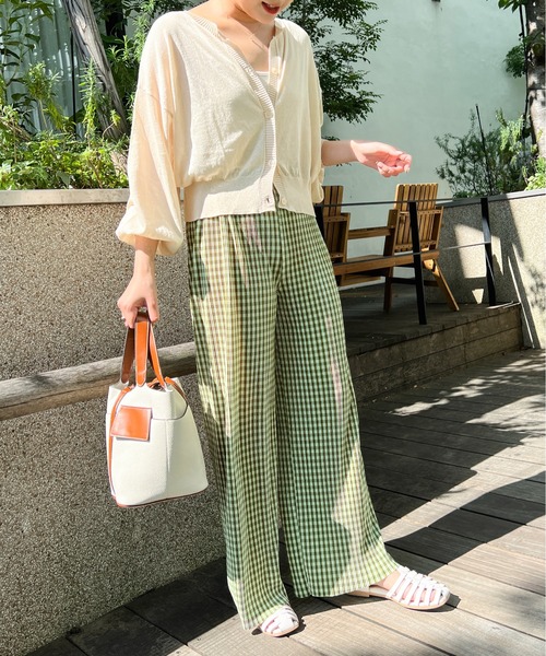 Ambre Ciel（アンブルシエル）の「2WAYシアーカーディガン／【WEB/EC限定商品】（カーディガン/ボレロ・レディース・アイボリー/ライトピンク・FREE）」の13枚目の写真