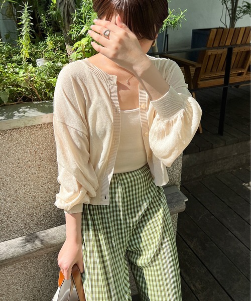 Ambre Ciel（アンブルシエル）の「2WAYシアーカーディガン／【WEB/EC限定商品】（カーディガン/ボレロ・レディース・アイボリー/ライトピンク・FREE）」の11枚目の写真