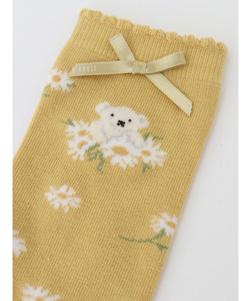 PINK HOUSE（ピンクハウス）の「スマイリーマーガレット柄ソックス（ソックス/靴下・レディース・スカイブルー/レッド/イエロー・フリー）」の9枚目の写真