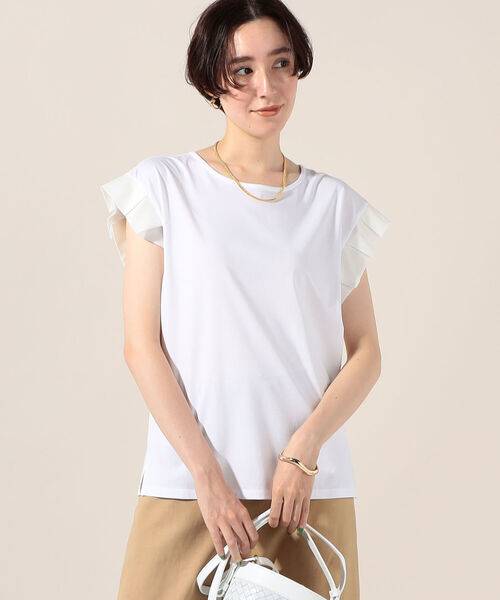 NOLLEY’S(ノーリーズ)の「PATAPATAプルオーバーカットソー(Tシャツ/カットソー・レディース・カーキ/ブラック/サックスブルー/ラベンダー/ホワイト・38)」の2枚目の写真
