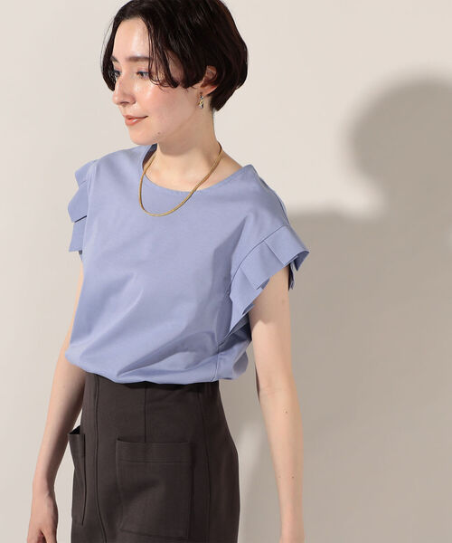NOLLEY’S(ノーリーズ)の「PATAPATAプルオーバーカットソー(Tシャツ/カットソー・レディース・カーキ/ブラック/サックスブルー/ラベンダー/ホワイト・38)」の5枚目の写真