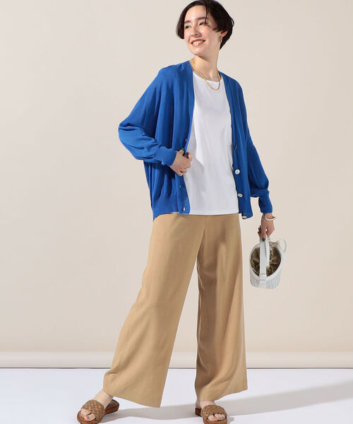 NOLLEY’S(ノーリーズ)の「PATAPATAプルオーバーカットソー(Tシャツ/カットソー・レディース・カーキ/ブラック/サックスブルー/ラベンダー/ホワイト・38)」の22枚目の写真