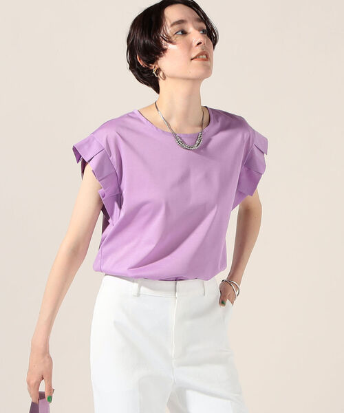 NOLLEY’S(ノーリーズ)の「PATAPATAプルオーバーカットソー(Tシャツ/カットソー・レディース・カーキ/ブラック/サックスブルー/ラベンダー/ホワイト・38)」の17枚目の写真