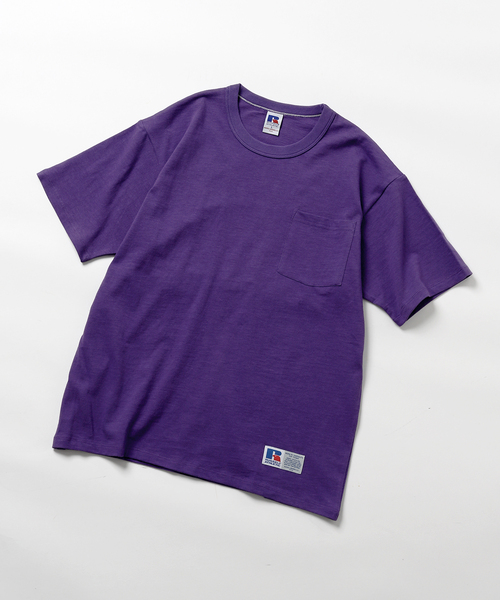 YALE RUSSELL ATHLETIC パープル Tシャツ Fサイズ