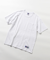 【RUSSELL ATHLETIC×EDIFICE】別注 ポケット付き Tシャツ