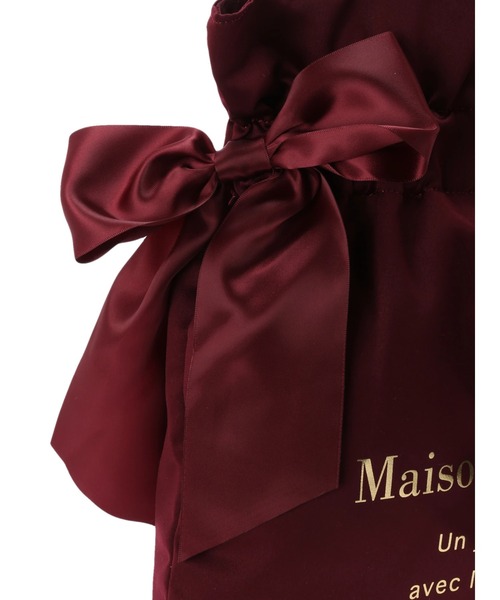 Maison de FLEUR（メゾンドフルール）の「ダブルリボンギャザートートバッグ（トートバッグ・レディース・ブラック/オリーブ/ネイビー/ワインレッド・FREE）」の16枚目の写真