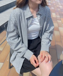 WEGO | WEGO/ストライプオーバーサイズシャツ(シャツ/ブラウス)