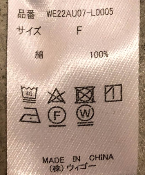 WEGO（ウィゴー）の「WEGO/ストライプオーバーサイズシャツ（シャツ/ブラウス・レディース・ブラック系その他4/グリーン系その他4/ブルー系その他4/イエロー系その他5/その他1・FREE）」の6枚目の写真