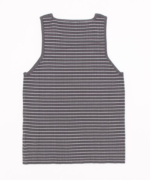 sango(sango)の「ボーダーニットタンクトップ(タンクトップ・レディース・イエロー×グリーン/ベージュ系その他/アッシュグレー・FREE)」の8枚目の写真