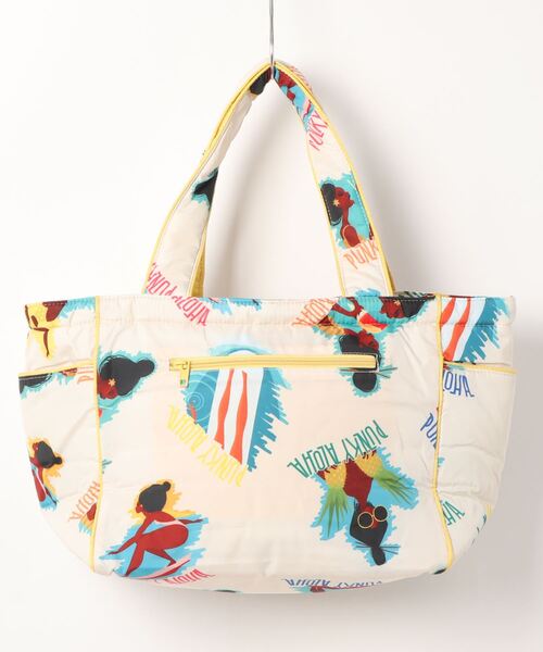 Import & Select(インポートアンドセレクト)の「【PUNKY ALOHA】 中綿 トートバッグ(トートバッグ・レディース・ベージュ/オレンジ/グリーン・FREE)」の5枚目の写真