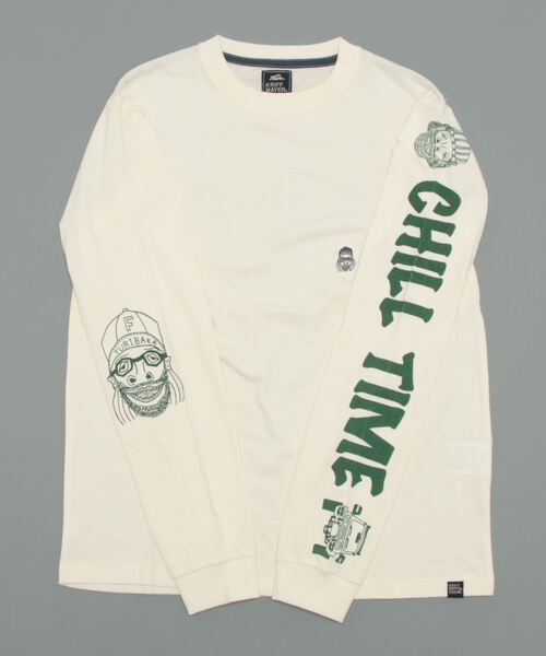 KRIFF MAYER（クリフメイヤー）の「チルタイムロンT(寝袋)（Tシャツ/カットソー・メンズ・ネイビー/オフホワイト/グリーン/マスタード/チャコール・SMALL/MEDIUM/LARGE/X-LARGE）」の7枚目の写真