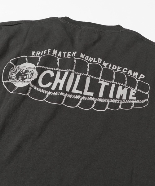 KRIFF MAYER（クリフメイヤー）の「チルタイムロンT(寝袋)（Tシャツ/カットソー・メンズ・ネイビー/オフホワイト/グリーン/マスタード/チャコール・SMALL/MEDIUM/LARGE/X-LARGE）」の10枚目の写真
