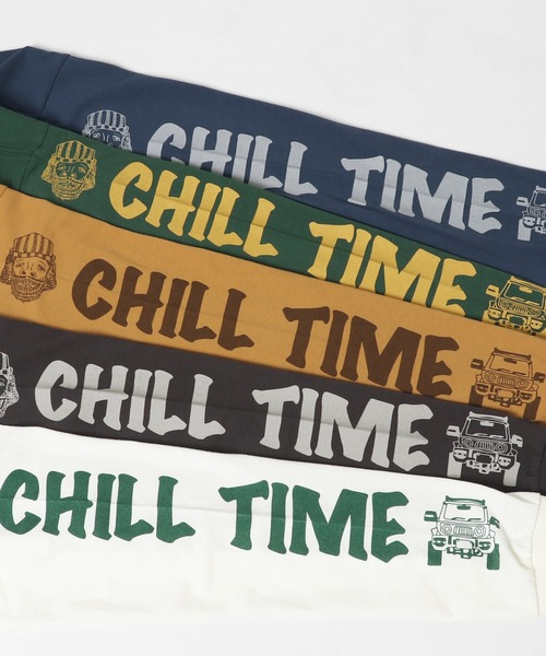 KRIFF MAYER（クリフメイヤー）の「チルタイムロンT(寝袋)（Tシャツ/カットソー・メンズ・ネイビー/オフホワイト/グリーン/マスタード/チャコール・SMALL/MEDIUM/LARGE/X-LARGE）」の15枚目の写真