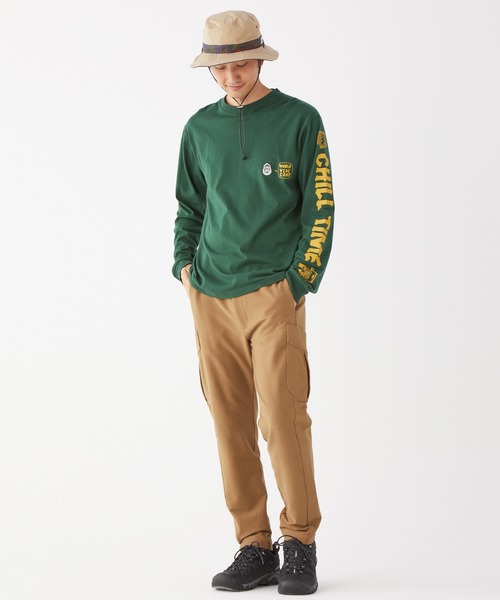 KRIFF MAYER（クリフメイヤー）の「チルタイムロンT(寝袋)（Tシャツ/カットソー・メンズ・ネイビー/オフホワイト/グリーン/マスタード/チャコール・SMALL/MEDIUM/LARGE/X-LARGE）」の19枚目の写真