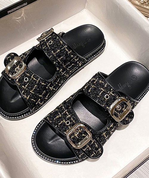 Doula Doula（ドゥーラドゥーラ）の「デザインバックルフラットサンダル（サンダル・レディース・ブラック/ベージュ/ブラック系その他/ブラック系その他2/ベージュ系その他/ベージュ系その他2・S/M/L）」の12枚目の写真