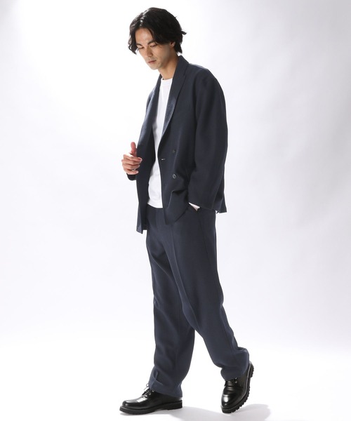 niko and...（ニコアンド）の「ブークレスマートテックWジャケット（テーラードジャケット・メンズ・グレー/ブラウン/ネイビー・MEDIUM/LARGE）」の14枚目の写真