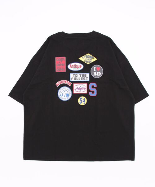 Bling Leads（ブリングリーズ）の「bling leads/ワッペン張付BIGクルーネックTシャツ（Tシャツ/カットソー・メンズ・ブルー/スミクロ/ロイヤルブルー/ホワイト/ダークグリーン・LARGE/MEDIUM）」の6枚目の写真