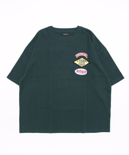 Bling Leads（ブリングリーズ）の「bling leads/ワッペン張付BIGクルーネックTシャツ（Tシャツ/カットソー・メンズ・ブルー/スミクロ/ロイヤルブルー/ホワイト/ダークグリーン・LARGE/MEDIUM）」の12枚目の写真