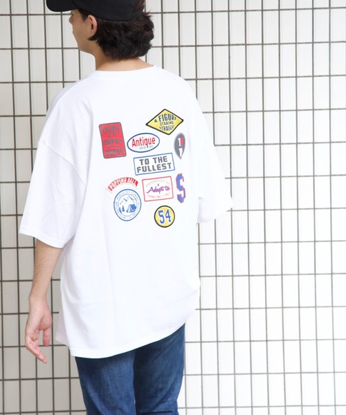 Bling Leads（ブリングリーズ）の「bling leads/ワッペン張付BIGクルーネックTシャツ（Tシャツ/カットソー・メンズ・ブルー/スミクロ/ロイヤルブルー/ホワイト/ダークグリーン・LARGE/MEDIUM）」の7枚目の写真