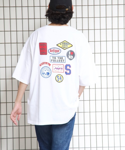 Bling Leads（ブリングリーズ）の「bling leads/ワッペン張付BIGクルーネックTシャツ（Tシャツ/カットソー・メンズ・ブルー/スミクロ/ロイヤルブルー/ホワイト/ダークグリーン・LARGE/MEDIUM）」の15枚目の写真