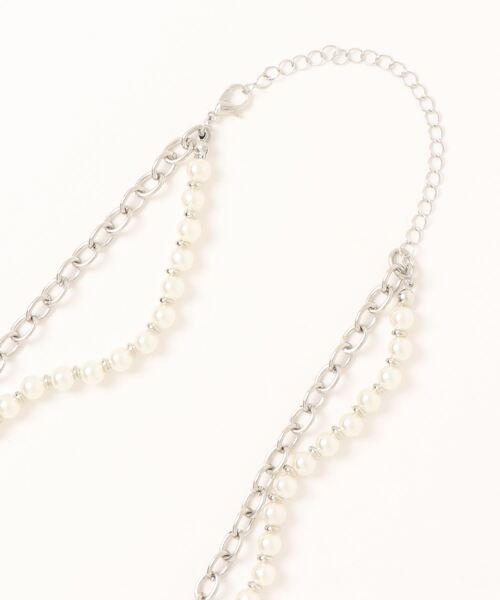 nemne store（ネンネストア）の「【accessory】ハート2連ネックレス（ネックレス・レディース・シルバー・フリー）」の6枚目の写真