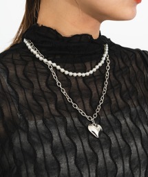 nemne store | 【accessory】ハート2連ネックレス(ネックレス)
