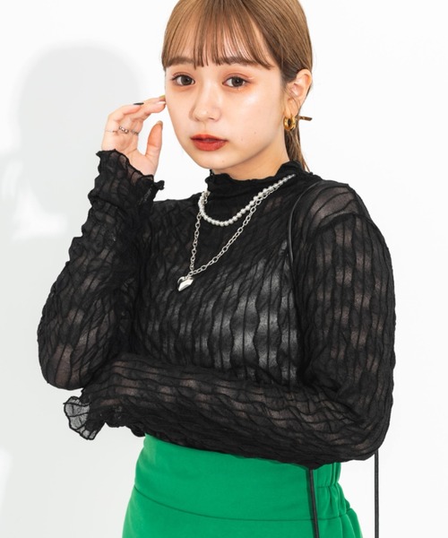 nemne store（ネンネストア）の「【accessory】ハート2連ネックレス（ネックレス・レディース・シルバー・フリー）」の3枚目の写真