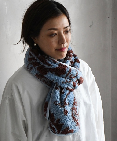 Johnbull（ジョンブル）の「フリースマフラー（マフラー・メンズ・レッド/ダークオリーブ/サックスブルー/アイボリー/ベージュ系その他・FREE）」の4枚目の写真