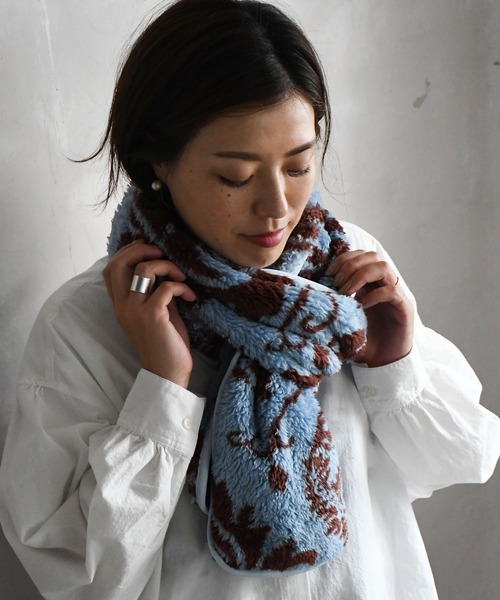 Johnbull（ジョンブル）の「フリースマフラー（マフラー・メンズ・レッド/ダークオリーブ/サックスブルー/アイボリー/ベージュ系その他・FREE）」の12枚目の写真