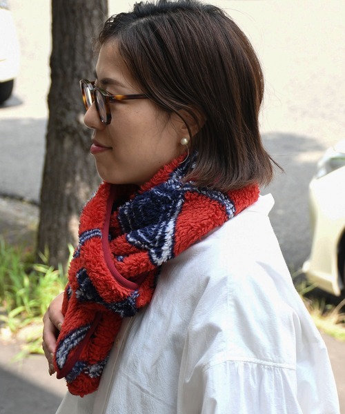 Johnbull（ジョンブル）の「フリースマフラー（マフラー・メンズ・レッド/ダークオリーブ/サックスブルー/アイボリー/ベージュ系その他・FREE）」の9枚目の写真