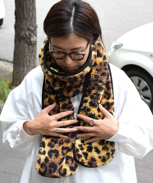 Johnbull（ジョンブル）の「フリースマフラー（マフラー・メンズ・レッド/ダークオリーブ/サックスブルー/アイボリー/ベージュ系その他・FREE）」の6枚目の写真