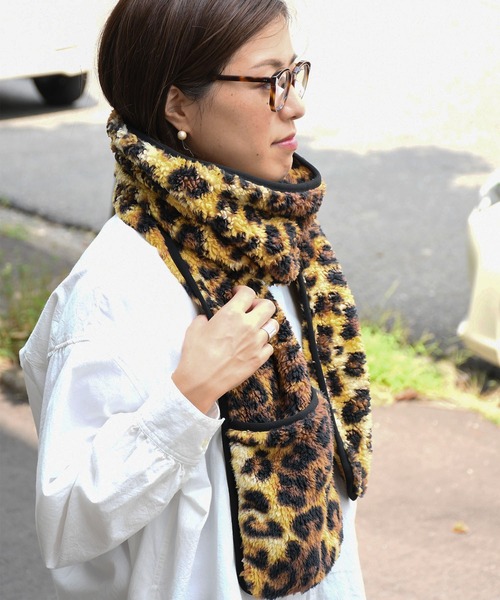 Johnbull（ジョンブル）の「フリースマフラー（マフラー・メンズ・レッド/ダークオリーブ/サックスブルー/アイボリー/ベージュ系その他・FREE）」の7枚目の写真