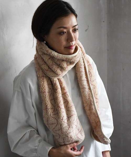 Johnbull（ジョンブル）の「フリースマフラー（マフラー・メンズ・レッド/ダークオリーブ/サックスブルー/アイボリー/ベージュ系その他・FREE）」の14枚目の写真