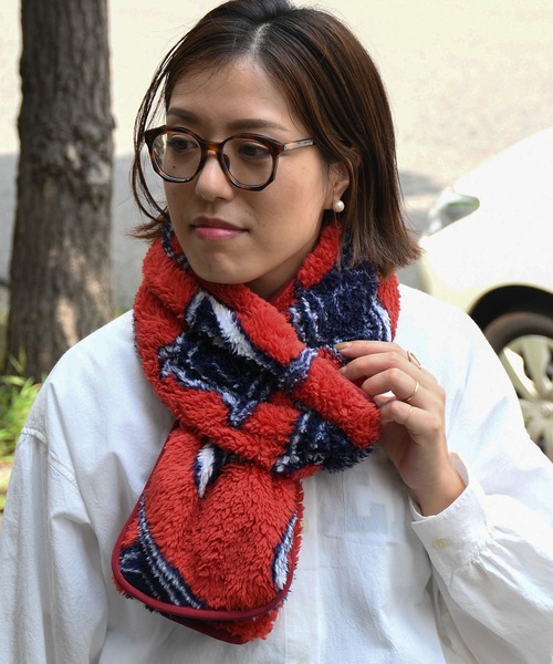 Johnbull（ジョンブル）の「フリースマフラー（マフラー・メンズ・レッド/ダークオリーブ/サックスブルー/アイボリー/ベージュ系その他・FREE）」の16枚目の写真