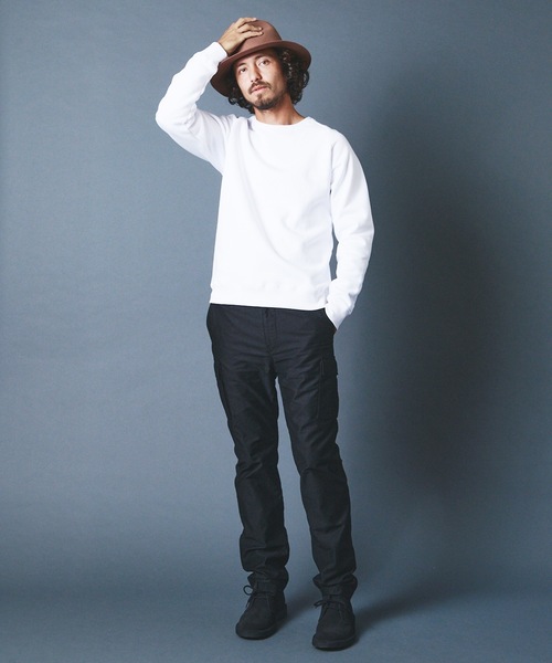 Magine（マージン）の「BACK BRASHED URAKE RAGLAN C/N L/S:裏毛裏起毛 ラグランクルーネック ロングスリーブ 22AW（スウェット・メンズ・ホワイト/ブラック/グレー/グレイッシュベージュ・44/46/48）」の20枚目の写真