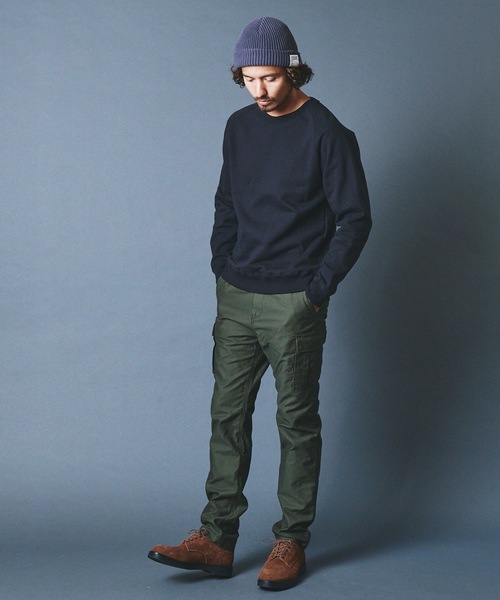 Magine（マージン）の「BACK BRASHED URAKE RAGLAN C/N L/S:裏毛裏起毛 ラグランクルーネック ロングスリーブ 22AW（スウェット・メンズ・ホワイト/ブラック/グレー/グレイッシュベージュ・44/46/48）」の17枚目の写真