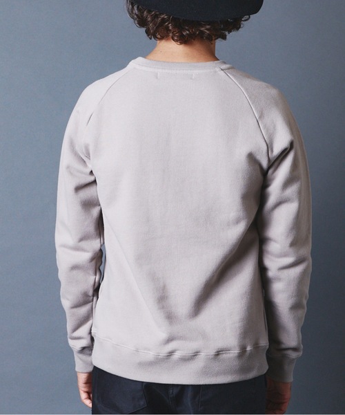 Magine（マージン）の「BACK BRASHED URAKE RAGLAN C/N L/S:裏毛裏起毛 ラグランクルーネック ロングスリーブ 22AW（スウェット・メンズ・ホワイト/ブラック/グレー/グレイッシュベージュ・44/46/48）」の11枚目の写真