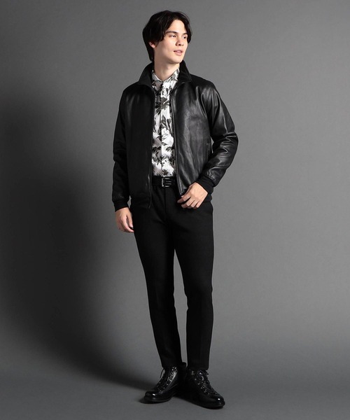 MONSIEUR NICOLE(ムッシュニコル)の「【ex/tra】ラムレザーブルゾン(ブルゾン・メンズ・ブラック/ブルー・SMALL/MEDIUM/LARGE/X-LARGE)」の14枚目の写真