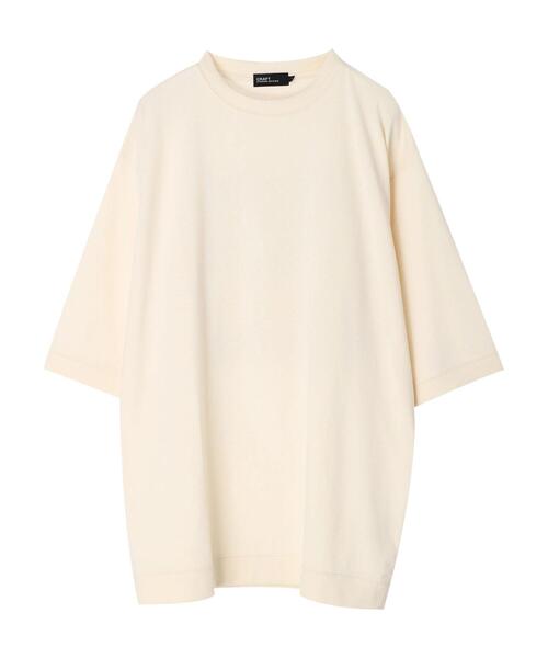 CRAFT STANDARD BOUTIQUE（クラフトスタンダードブティック）の「16/-天竺BOUTIQUE TEE　＊（Tシャツ/カットソー・メンズ・チャコールグレー/オフホワイト/アイボリー・L/M/LL）」の7枚目の写真