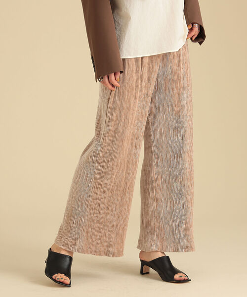 Ray BEAMS（レイビームス）の「Ray BEAMS / コーデュロイ風 ベロア パンツ（その他パンツ・レディース・ベージュ/グリーン・0/1）」の15枚目の写真