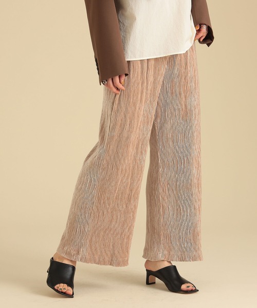 Ray BEAMS（レイビームス）の「Ray BEAMS / コーデュロイ風 ベロア パンツ（その他パンツ・レディース・ベージュ/グリーン・0/1）」の20枚目の写真