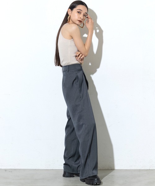 ☆saori☆セパレートツイストタンクトップ　ウエストクロスレギンス ☆saori☆セパレートツイストタンクトップ ウエストクロス