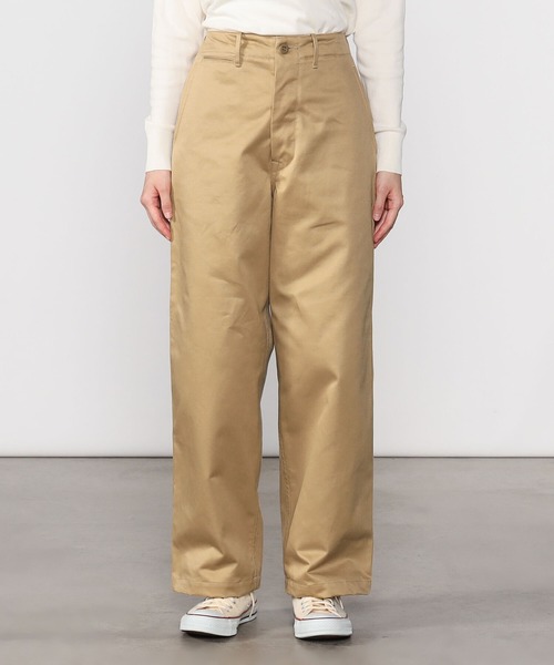 SCYE BASICS（サイベーシックス）の「SCYE BASICS | サンホアキンチノパンツ WOMEN（チノパンツ・レディース・ベージュ・38/36）」の3枚目の写真